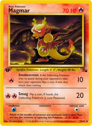 Magmar (39)/62 Uncommon 1st Edition