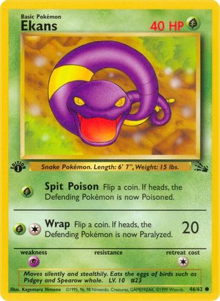 Ekans (46)/62 Common 1st Edition