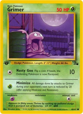 Grimer (48)/62 Common 1st Edition