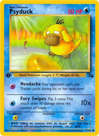 Psyduck (53)/62 Common 1st Edition