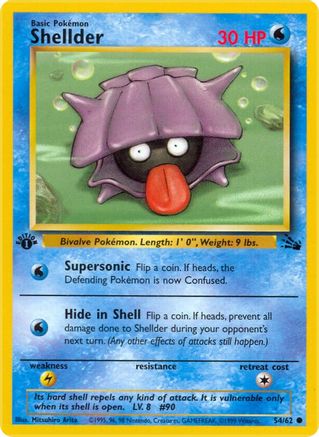 Shellder (54)/62 Common 1st Edition