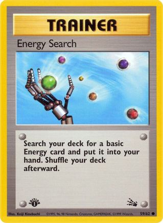 Energy Search (59)/62 Common 1st Edition