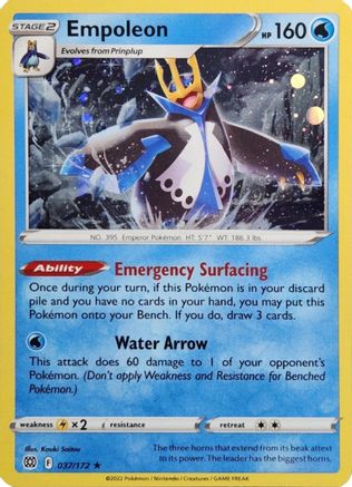 Empoleon - 037/172 (Cosmos Holo) (37) Holo Rare Holofoil