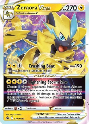 Zeraora VSTAR - SWSH265 (SWSH265)/307 Promo Holofoil