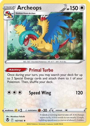 Archeops (147)/195 Rare Reverse Holofoil