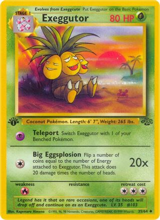 Exeggutor (35)/64 Uncommon 1st Edition