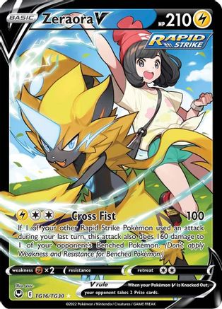 Zeraora V (TG16)/30 Ultra Rare Holofoil