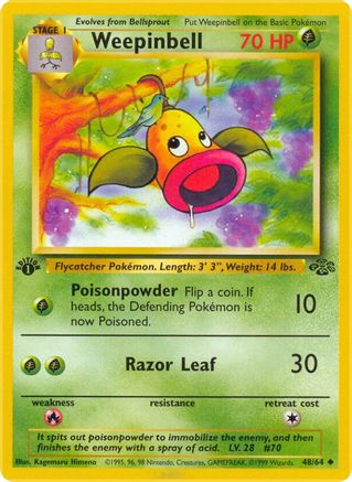 Weepinbell (48)/64 Uncommon 1st Edition