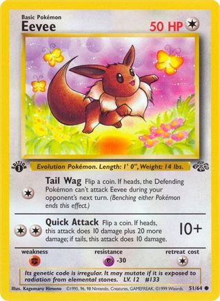 Eevee (51)/64 Common 1st Edition