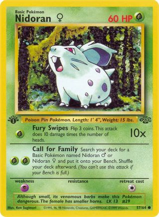 Nidoran F (57)/64 Common Unlimited