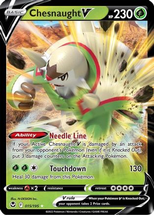 Chesnaught V (15)/195 Ultra Rare Holofoil