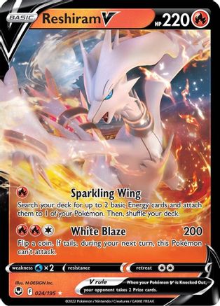 Reshiram V (24)/195 Ultra Rare Holofoil