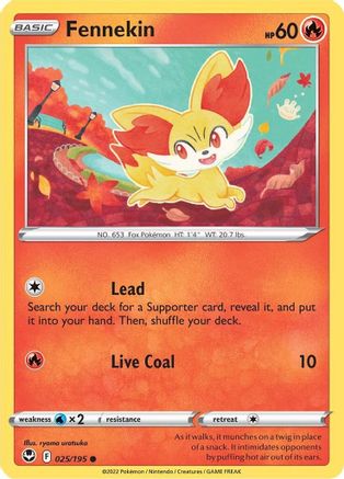 Fennekin (25)/195 Common Reverse Holofoil
