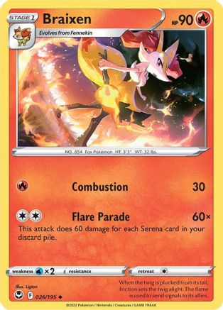 Braixen (26)/195 Uncommon