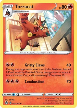 Torracat (31)/195 Uncommon Reverse Holofoil