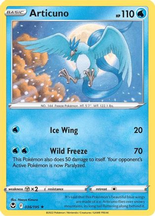 Articuno (36)/195 Holo Rare Reverse Holofoil