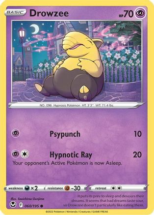 Drowzee (60)/195 Common Reverse Holofoil