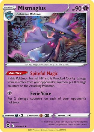 Mismagius (64)/195 Rare Reverse Holofoil