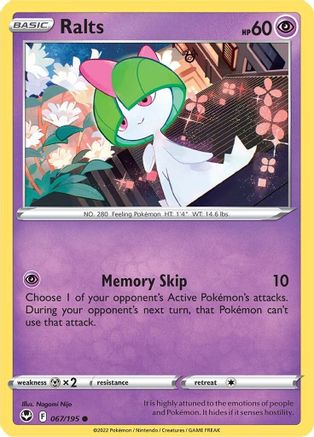 Ralts (67)/195 Common Reverse Holofoil