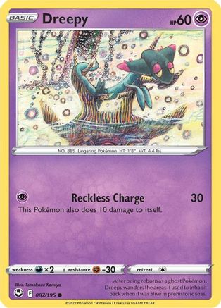 Dreepy (87)/195 Common Reverse Holofoil
