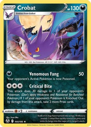 Crobat (105)/195 Holo Rare Holofoil