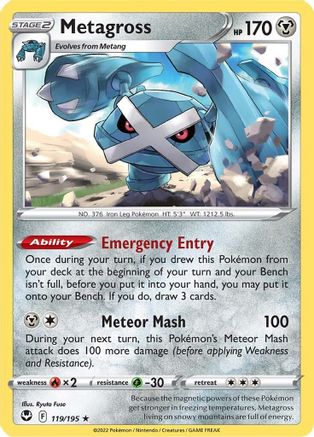 Metagross (119)/195 Holo Rare Holofoil