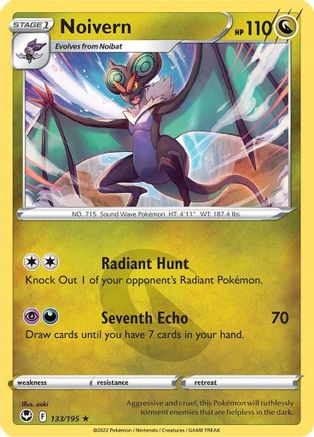 Noivern (133)/195 Rare Reverse Holofoil