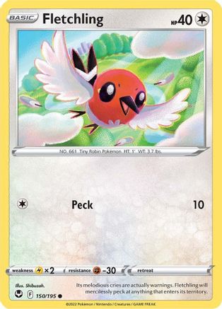 Fletchling (150)/195 Common Reverse Holofoil