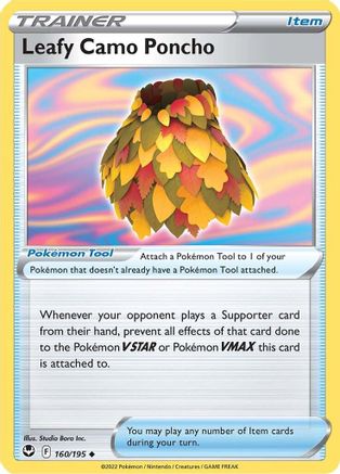 Leafy Camo Poncho (160)/195 Uncommon Reverse Holofoil