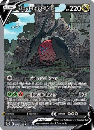 Regidrago V (Alternate Full Art) (184)/195 Ultra Rare Holofoil