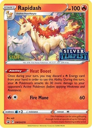 Rapidash - SWSH270 (Prerelease) [STAFF] (SWSH270) Promo Holofoil