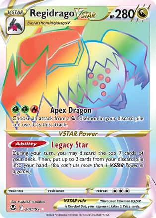Regidrago VSTAR (Secret) (201)/195 Secret Rare Holofoil