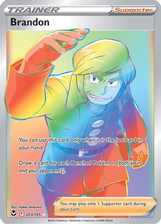 Brandon (Secret) (203)/195 Secret Rare Holofoil