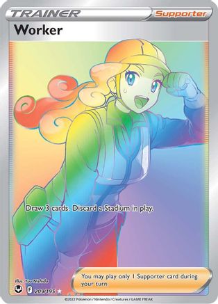 Worker (Secret) (209)/195 Secret Rare Holofoil