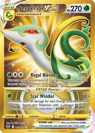 Serperior VSTAR (Secret) (210) (210)/195 Secret Rare Holofoil