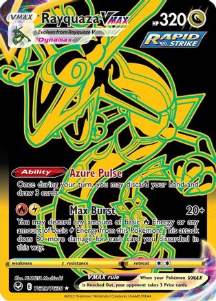 Rayquaza VMAX (Secret) (TG29)/30 Secret Rare Holofoil