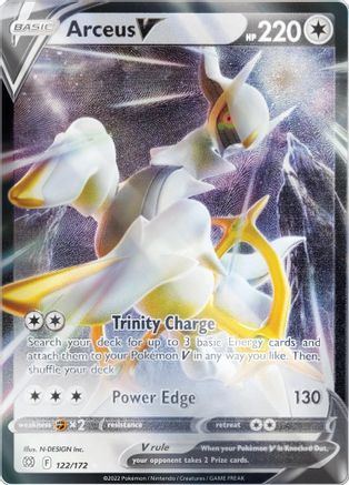 Arceus V - 122/172 (Metal Card) (122) Promo Holofoil
