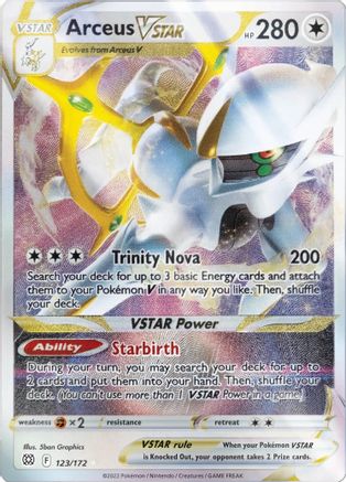 Arceus VSTAR - 123/172 (Metal Card) (123) Promo Holofoil