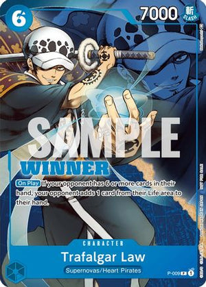 Trafalgar Law - P-009 (Winner Pack Vol. 1) (P-009) - One Piece Promotion Cards (Cabinet-NM)