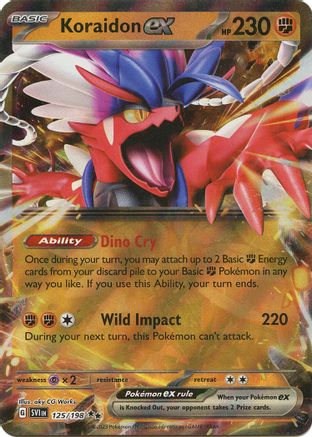 Koraidon ex - 125/198 (125) Double Rare Holofoil