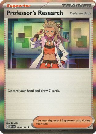 Professor's Research - 189/198 (189) Rare Reverse Holofoil