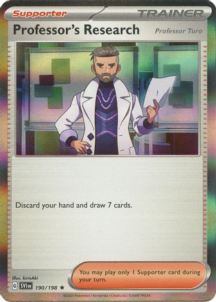 Professor's Research - 190/198 (190) Rare Holofoil