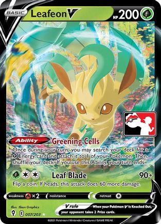 Leafeon V (7) Ultra Rare Holofoil