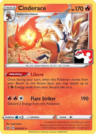 Cinderace (34) Rare