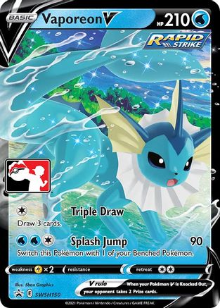 Vaporeon V (SWSH150) Promo Holofoil