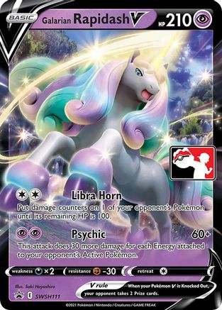 Galarian Rapidash V (SWSH111) Promo Holofoil