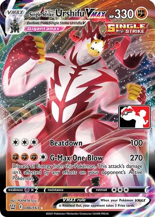Single Strike Urshifu VMAX (86) Ultra Rare Holofoil