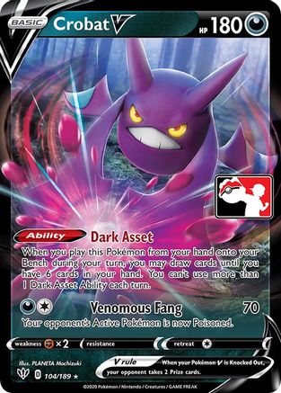 Crobat V (104) Ultra Rare Holofoil