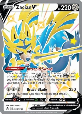 Zacian V (Shiny) - SWSH292 (SWSH292)/307 Promo Holofoil