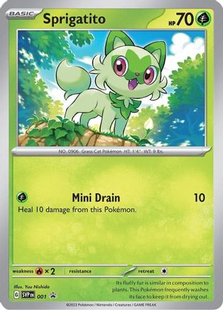 Sprigatito - 001 (1) Promo Holofoil